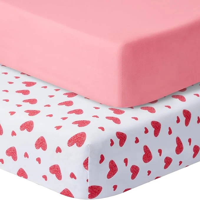 User-Friendly GUNTAIL Baby Crib Sheets for Boys Girls 2 Pack Fitted Crib Sheet for Standard Superior