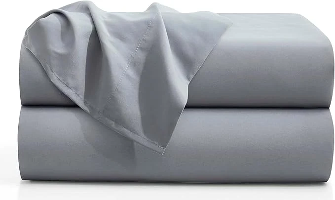 Advanced Microfiber Queen Bedding Flat Sheet Ultra Soft and Wrinkle Stain Resistant Sustainable