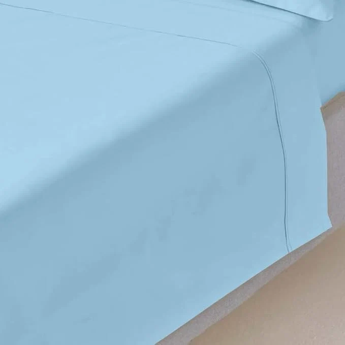 Contemporary Mattress-Homes King Egyptian Cotton Top Sheet 1Pcs Cool Breathable Green