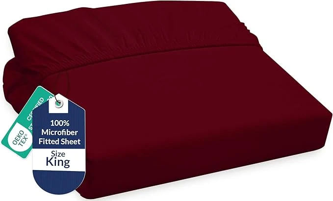 Natural Royale Linens Fitted Sheet King Recyclable
