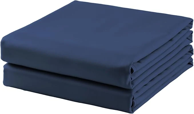 Modern 2-Pack Cotton TwinXL Flat Sheet Only 600 Thread Count Egyptian Cotton Top Minimalist