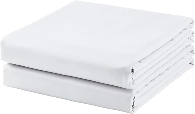 Long-Lasting 2-Pack Cotton TwinXL Flat Sheet Only 600 Thread Count Egyptian Cotton Top Exceptional