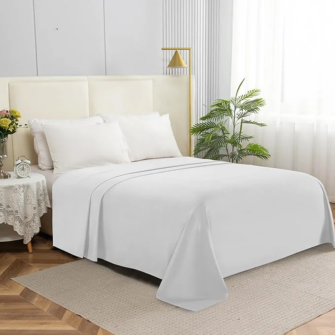 Long-Lasting Elegant Comfort Premium Hotel Quality 1-Piece Flat Sheet Luxury Softest 1500 Comfortable