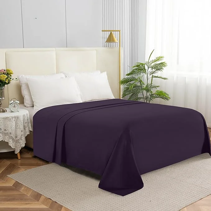 User-Friendly Elegant Comfort Premium Hotel Quality 1-Piece Flat Sheet Luxury Softest 1500 Practical