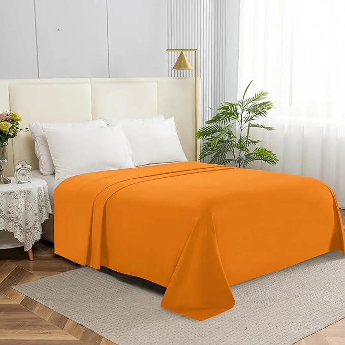 Minimalist Elegant Comfort Premium Hotel Quality 1-Piece Flat Sheet Luxury Softest 1500 Durable