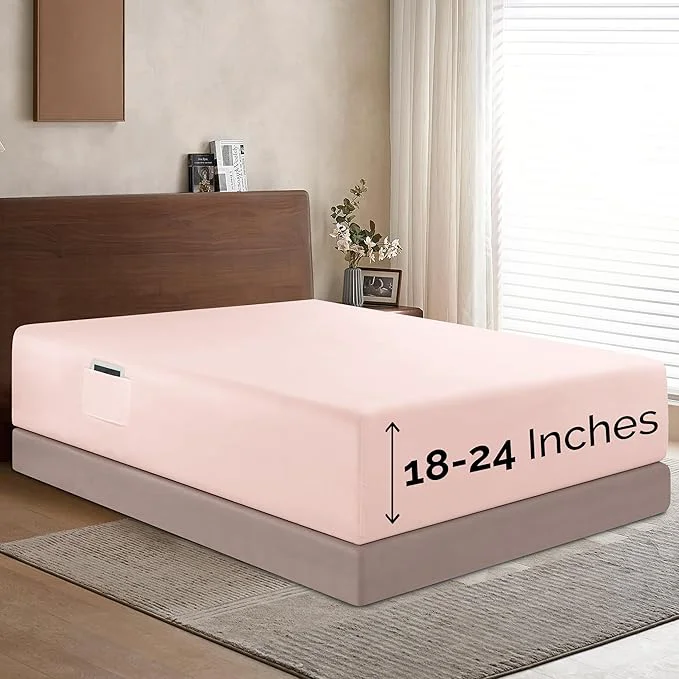 Organic Elegant Comfort 1500 Premium Hotel Quality 18-24 Inches Deep High-Grade