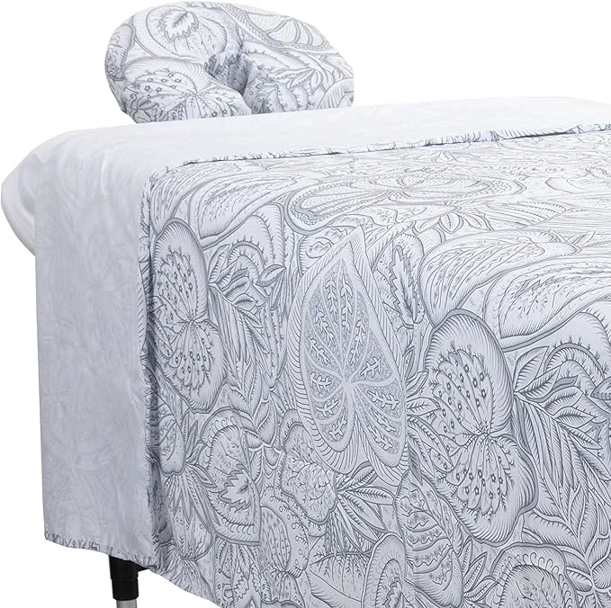 Soft ForPro Premium Designer Microfiber 3-Piece Massage Sheet Set Island Tranquility Eco-Friendly