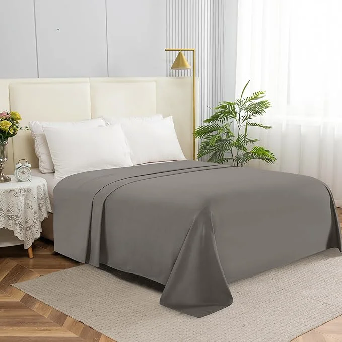 Traditional Elegant Comfort Premium Hotel Quality 1-Piece Flat Sheet Luxury Softest 1500 Crafted