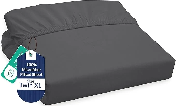 Casual Royale Linens Fitted Sheet Twin XL Pure