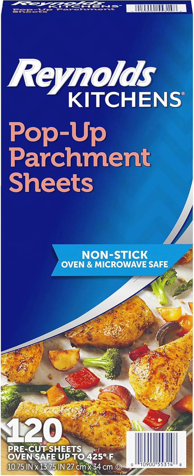 Carefully Designed Reynolds Kitchens Pop-Up Parchment Paper Sheets 10.7×13.75 Inch 120 Sheets Casual