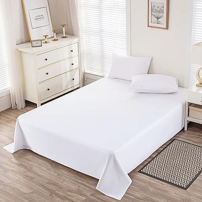 Clean Full Size Flat Sheet Only Soft 300 Thread Count Cotton Sheets Cooling Outstanding