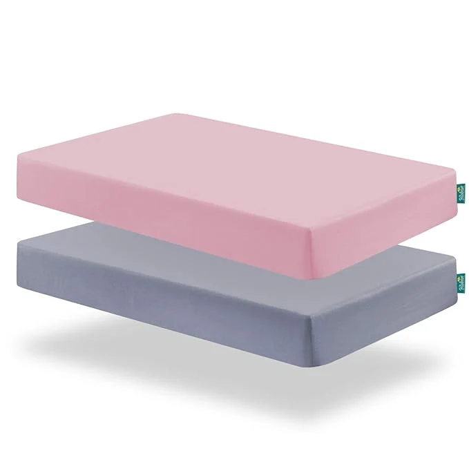 Consistent Biloban Crib Sheets Girl Fitted 2 Pack Crib Sheet Fits Smart