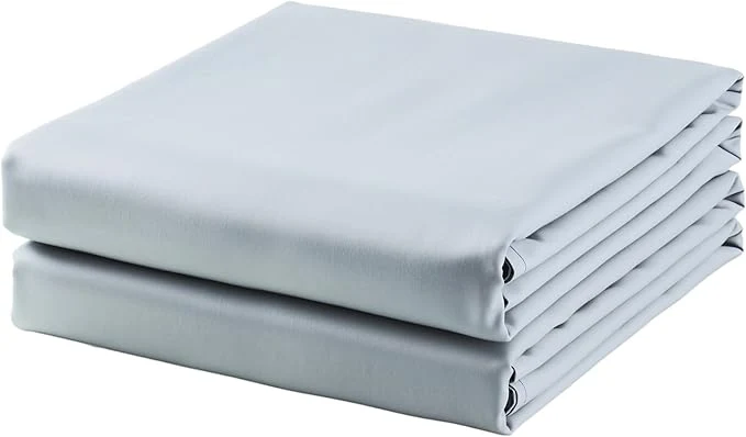 Exclusive 2-Pack Cotton Cal King Flat Sheet Only 600 Thread Count Egyptian Cotton Relaxed