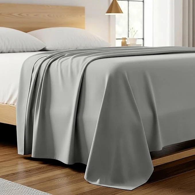 Durable Mellanni California King Size Flat Sheet Elegant
