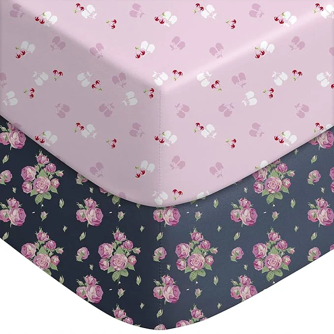 Superior Yoofoss Pack and Play Sheets Fitted Mini Crib Sheets 2-Pack High-Quality
