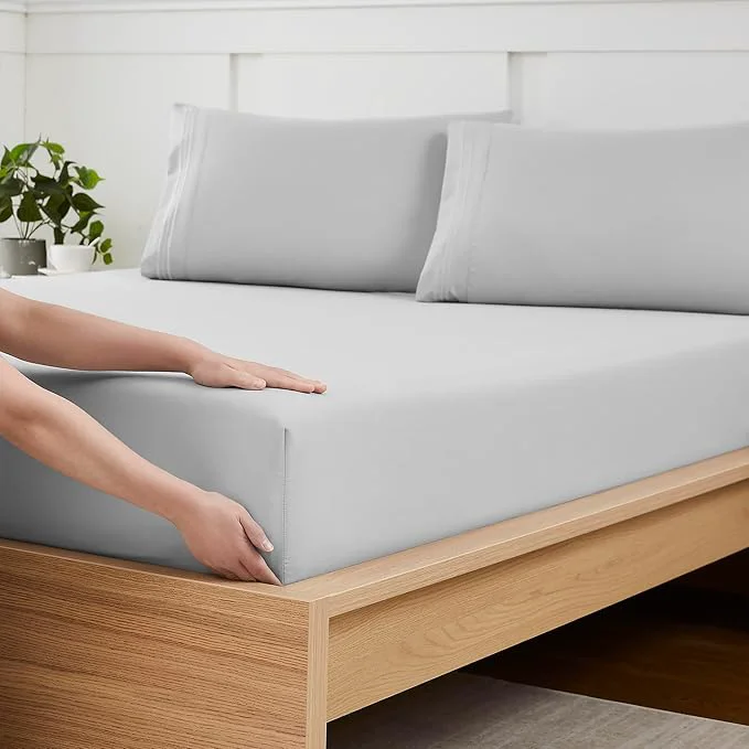 Relaxed Twin XL Fitted Sheet Only with Full Elastic Built in Corner Sheet Straps to Outstanding