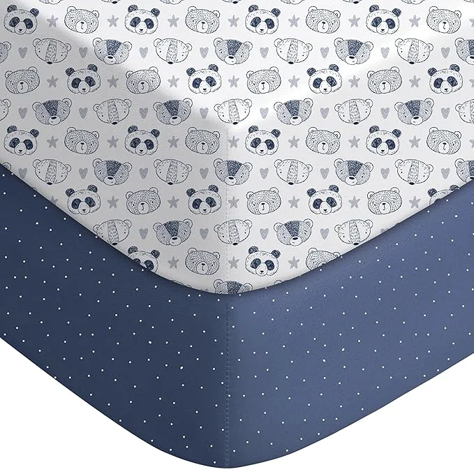 Superior Yoofoss Baby Crib Sheets for Boys Girls Fitted Crib Sheet 2 Pack for Standard Easy-to-Use