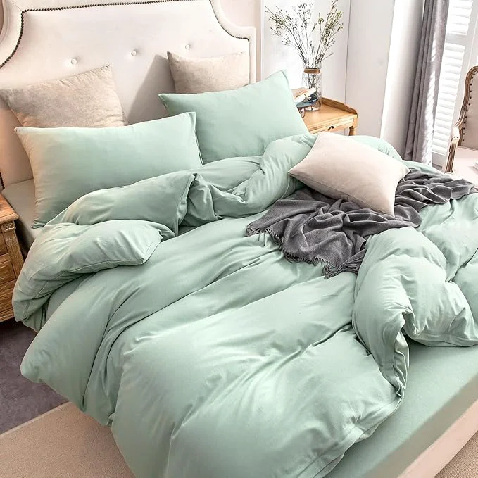 Versatile PURE ERA Jersey Knit Duvet Cover Set T-Shirt Cotton Super Soft Comfy 2pc Artisan