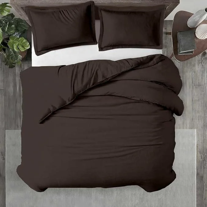 Pure Kotton Culture 3 Pc California King Duvet Cover Set- Egyptian Cotton 600 Top-Quality