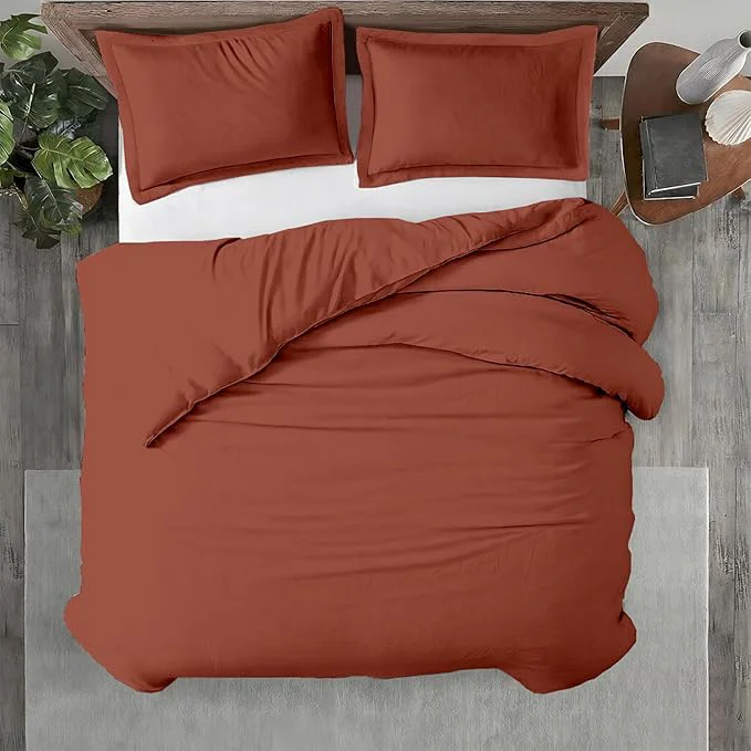 Healthy Kotton Culture 3 Pc Twin XL Twin Duvet Cover Set- Egyptian Cotton 600 Selected