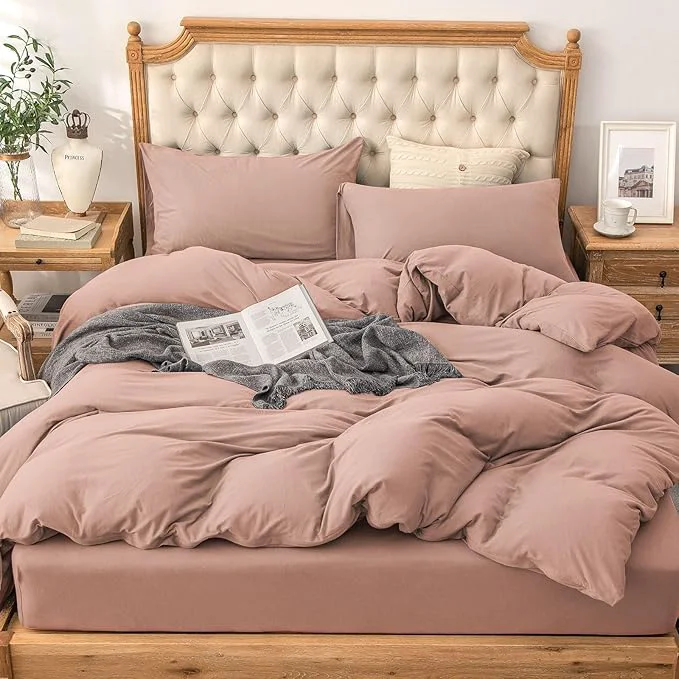 Effective PURE ERA Jersey Knit Duvet Cover Set T-Shirt Cotton Super Soft Comfy 3pc Versatile