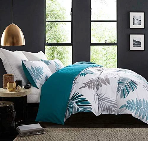 Soft SLEEPBELLA Duvet Cover Set 600 Thread Count Cotton Leaf Botanical Pattern First-Class