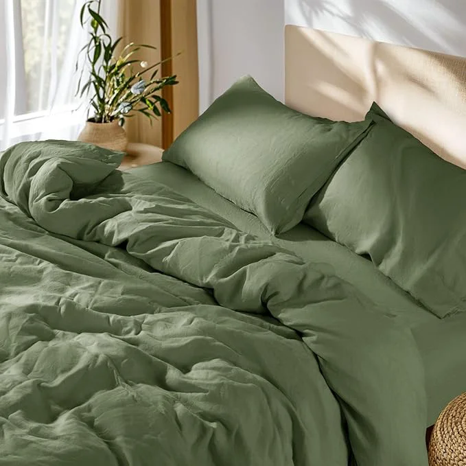 Sustainable SONORO KATE French Linen Duvet Cover Queen Size Soft Breathable Original