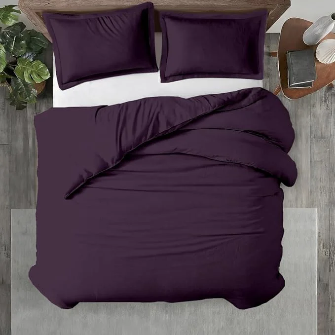 High-End Kotton Culture 3 Pc 120 x120 Duvet Cover Set Super King Plus Super Oversize Minimalist
