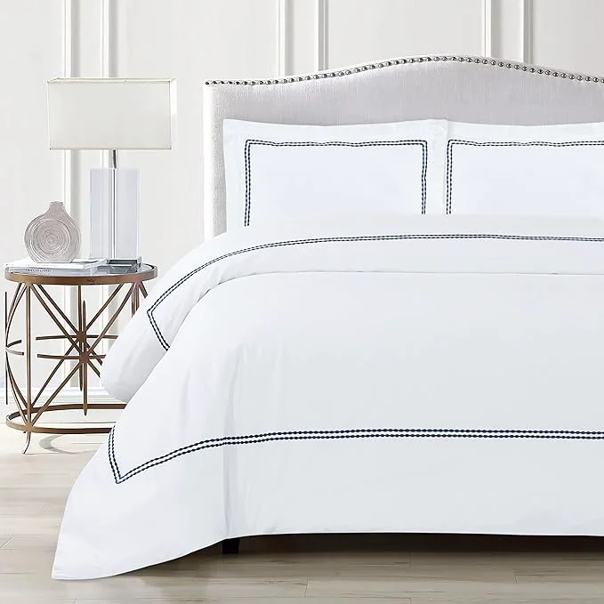 Stylish Dreamology White Duvet Cover Luxury Hotel Quality Bedding Set Cotton Specialty