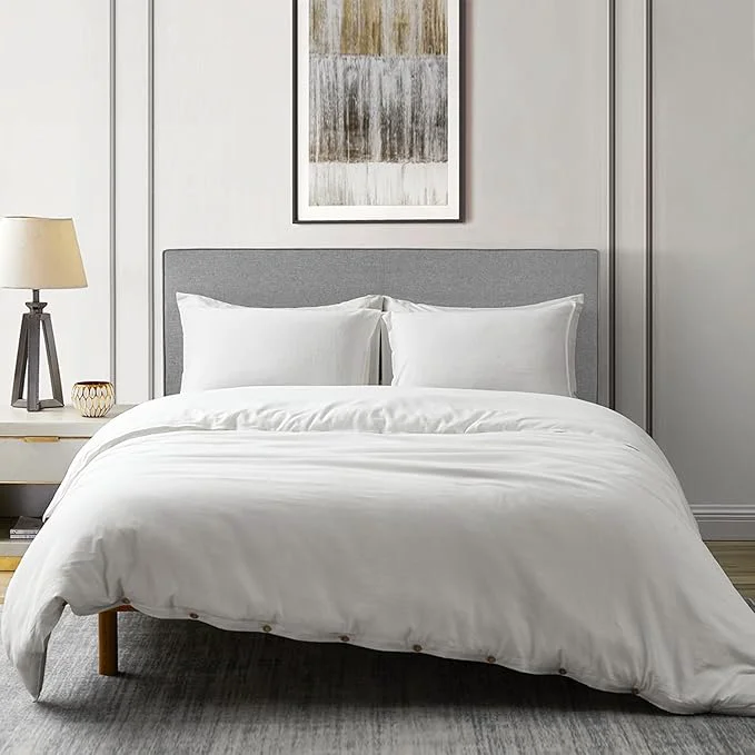 Carefully Designed DAPU Linen Duvet Cover Set Clean