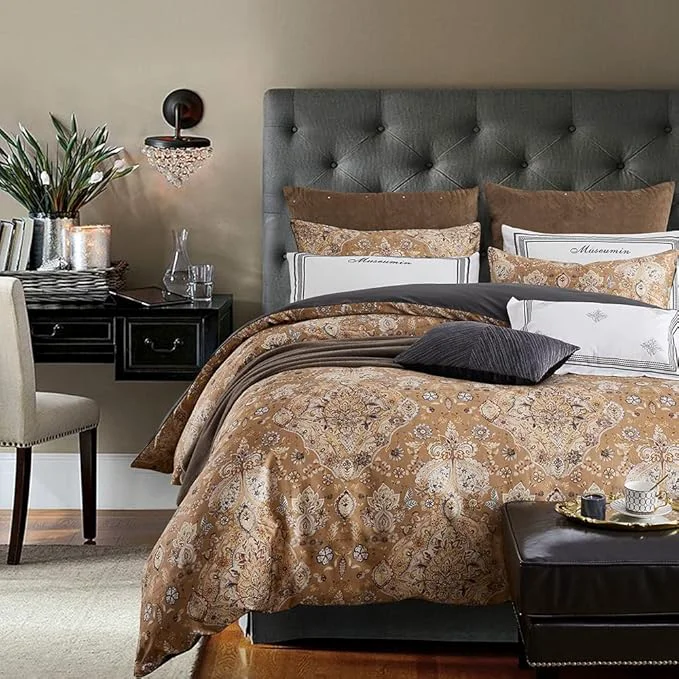 Environmentally Friendly Cupocupa Duvet Cover Queen Size Set Boho Floral Pattern Duvet Cover Queen Functional