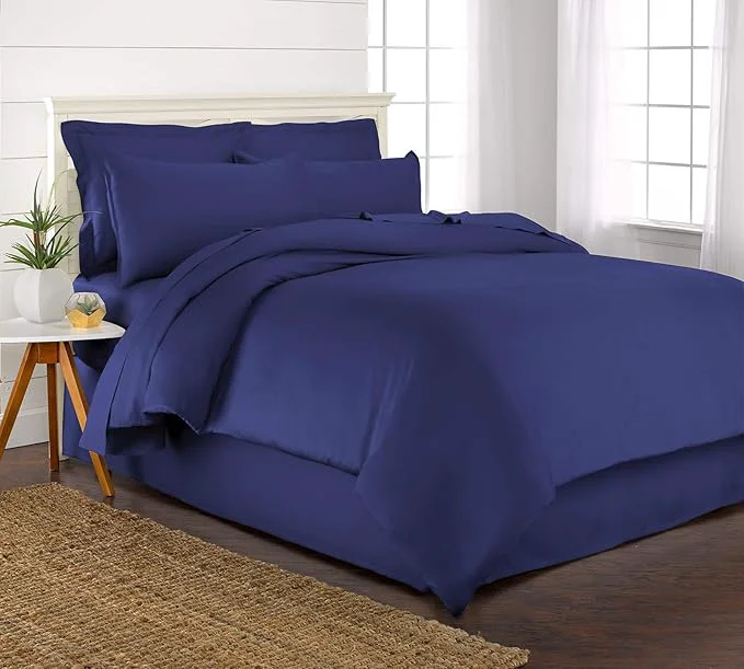 Top-Quality King Duvet Cover by Pure Bamboo 3 Piece Set Organic Viscose Long-Lasting