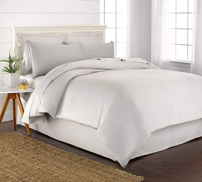 Functional King Duvet Cover by Pure Bamboo 3 Piece Set Organic Viscose Efficient