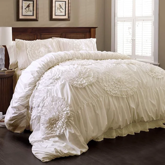 Elegant Lush Decor 3 Piece Serena Comforter Set Refined