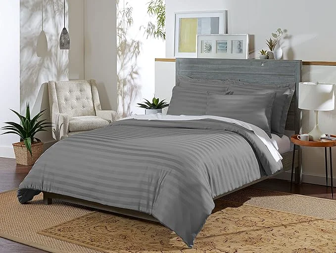 Functional Pure Bamboo Queen Duvet Cover 3 Piece Set Organic Viscose World-Class