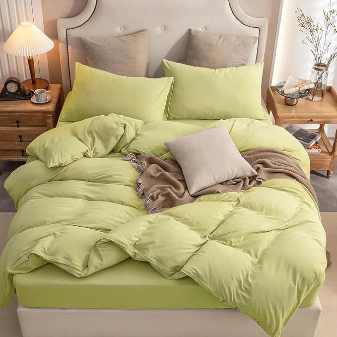 Exclusive PURE ERA Jersey Knit Duvet Cover Set T-Shirt Cotton Super Soft Comfy 2pc Eco-Friendly