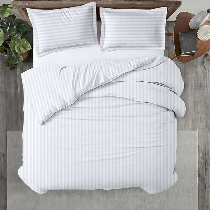 Pure Kotton Culture 3 Pc California King Size Duvet Cover Set – Egyptian Cotton Excellent