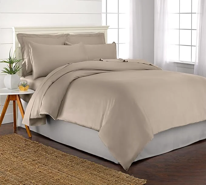 Original Design King Duvet Cover by Pure Bamboo 3 Piece Set Organic Viscose Reliable