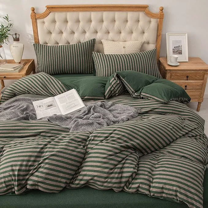 Reliable PURE ERA Jersey Knit Duvet Cover Set T-Shirt Heather Cotton Super Soft Powerful