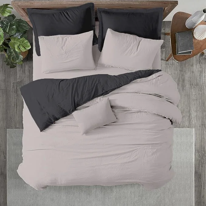 Consistent Kotton Culture 3 Pc King Size Duvet Cover Set- Egyptian Cotton 600 Thread Certified