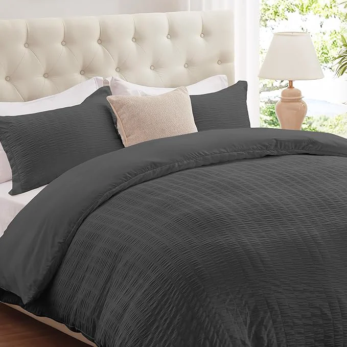 Innovative Cozyide Dark Grey Duvet Cover Full Size 3 Pieces Bedding Duvet Covers Consistent