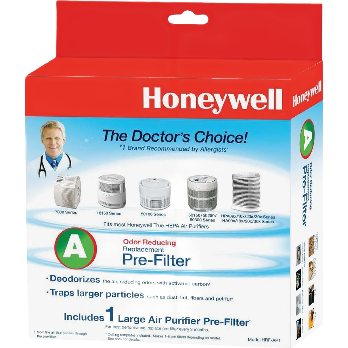 User-Friendly Honeywell Universal Air Purifier Carbon Filter 8.33 in. Fine