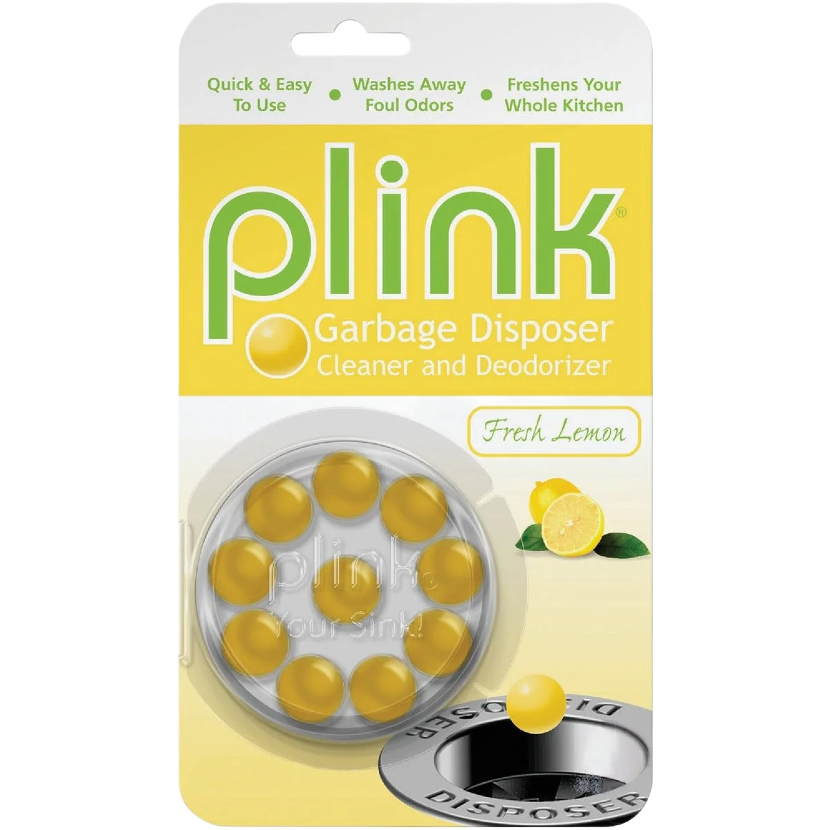 Genuine Plink Garbage Disposer Cleaner Deodorizer 10 Count High-Performance