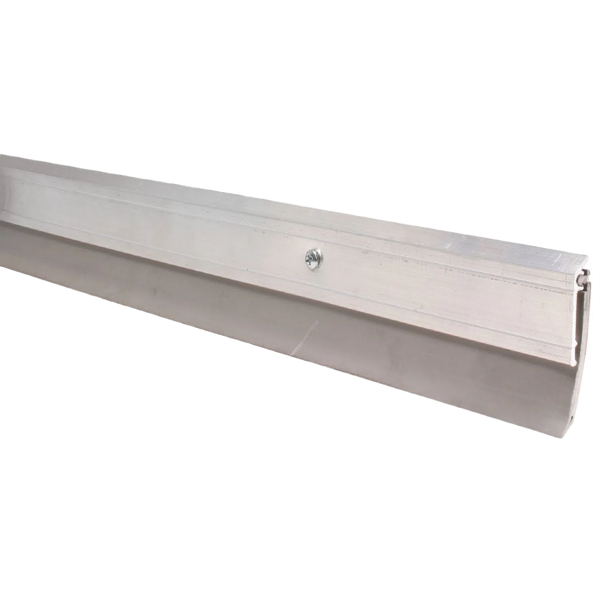 Recyclable M-D Silver Heavy-Duty Aluminum and Vinyl Door Sweep 2 In. W x 48 In L Traditional