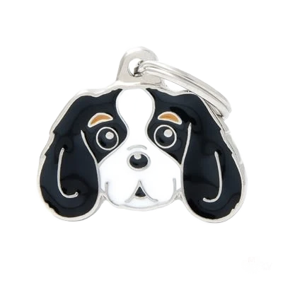 First-Class MyFamily Tricolour King Cavalier ID Tag Environmentally Friendly
