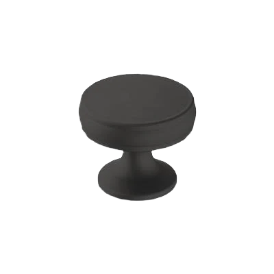 Solid Amerock Renown 1-1 4 Diameter Matte Black Cabinet Knob Superior