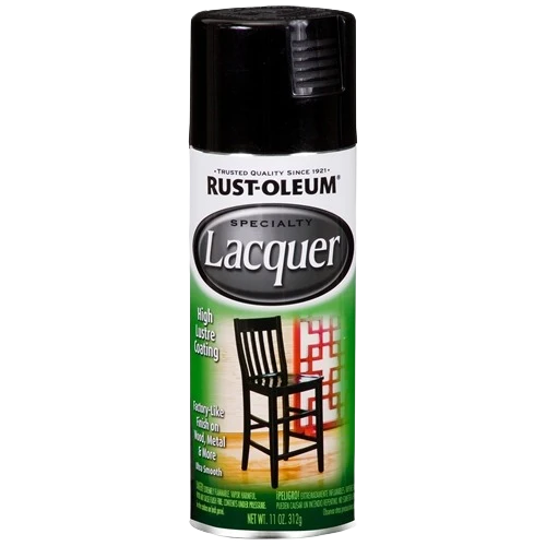 Unique Rust-Oleum Black Lacquer 11 oz. High-End