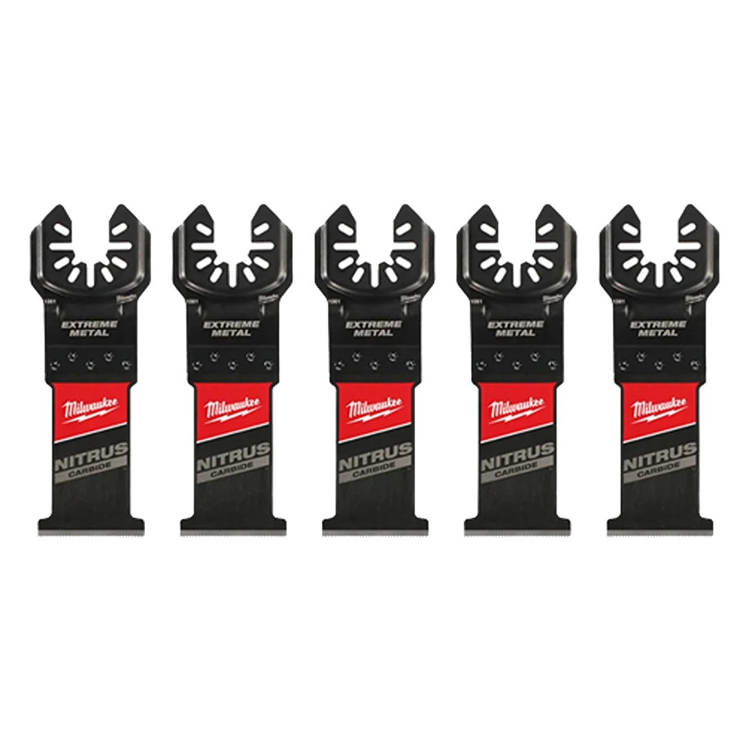 Healthy Milwaukee NITRUS CARBIDE™ Open-Lok™ Extreme Metal Multi-Tool Blades 5-Pack Long-Lasting