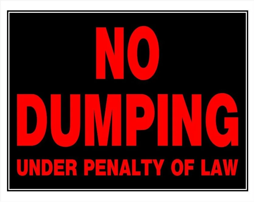 Fine Crafted Hillman Plastic No Dumping Under Penalty Of Law Sign 19 in. x 15 in. Proven