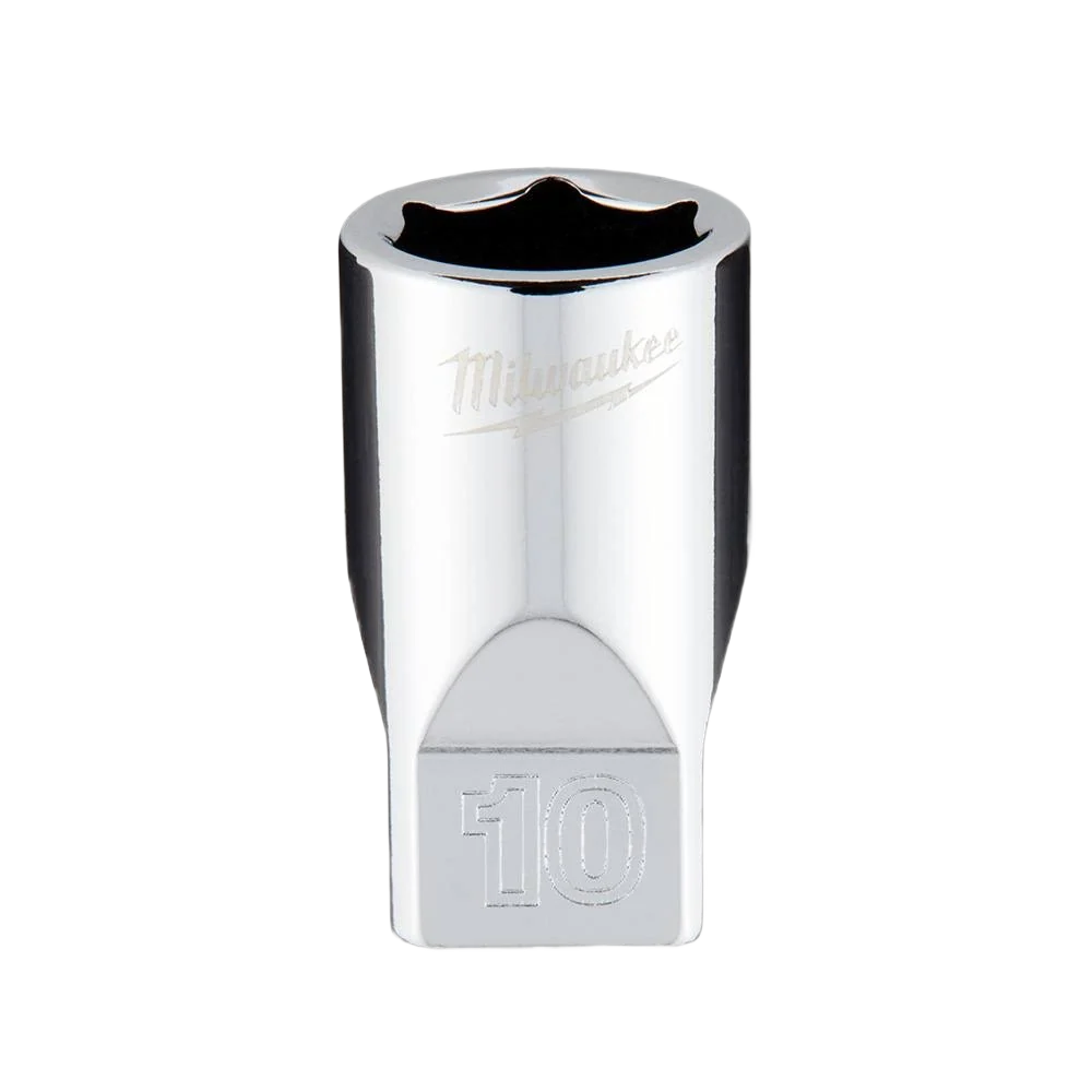 Quality Milwaukee 1 4 Drive 10-mm 6-Point Socket w FOUR FLAT™ Sides Expertly Made